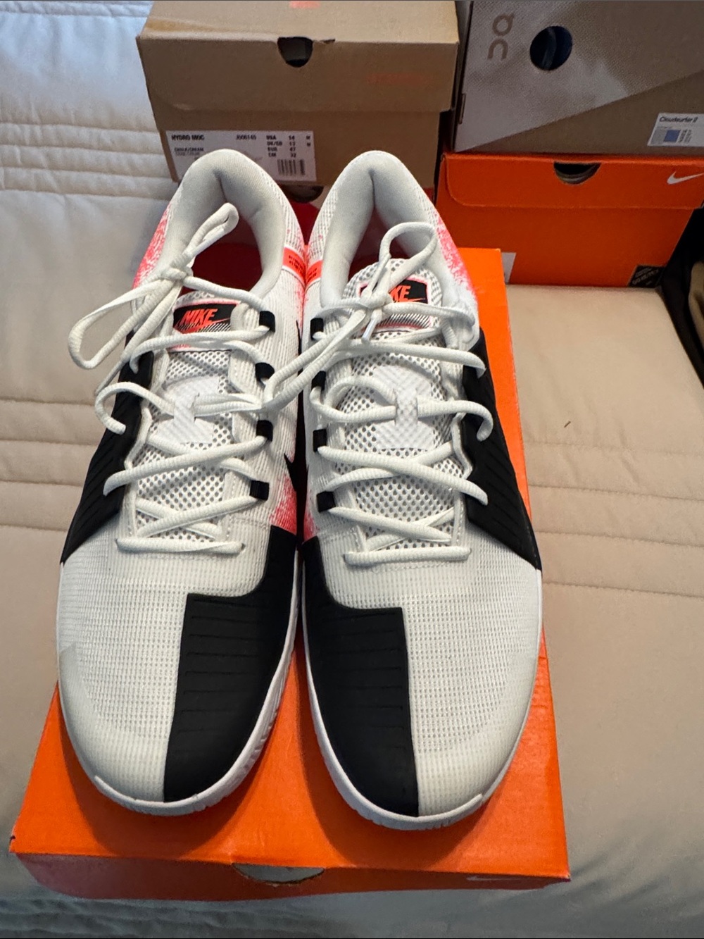 Nike Men’s Athletic Shoes - White, Black & Pink